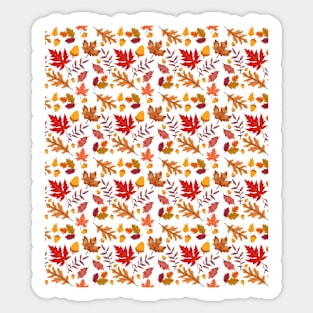 Colorful Autumn Fall Pattern Sticker